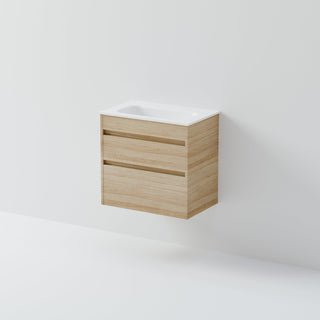 Luxe 600 Slim Wall Hung Vanity |  2 Drawer