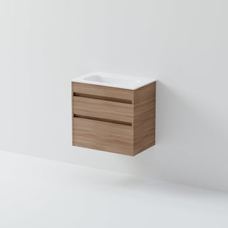 Luxe 600 Slim Wall Hung Vanity |  2 Drawer