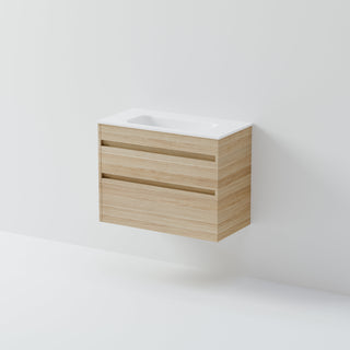 Luxe 750 Slim Wall Hung Vanity |  2 Drawer