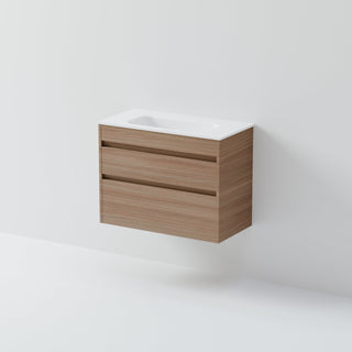 Luxe 750 Slim Wall Hung Vanity |  2 Drawer