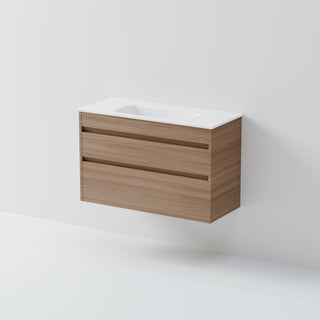 Luxe 900 Slim Wall Hung Vanity |  2 Drawer