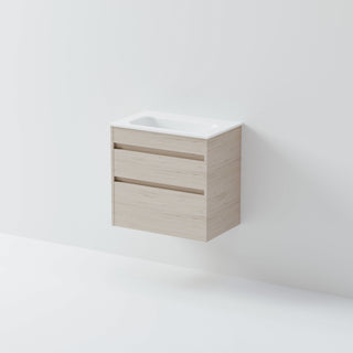 Luxe 600 Slim Wall Hung Vanity |  2 Drawer