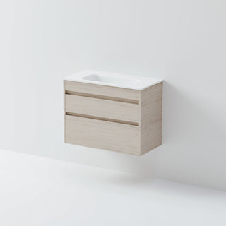 Luxe 750 Slim Wall Hung Vanity |  2 Drawer