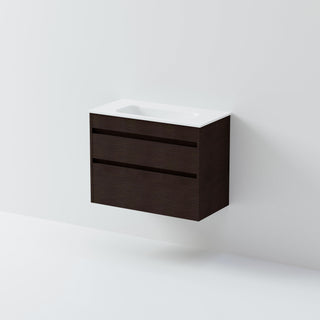 Luxe 750 Slim Wall Hung Vanity |  2 Drawer