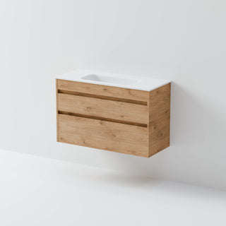 Luxe 900 Slim Wall Hung Vanity |  2 Drawer