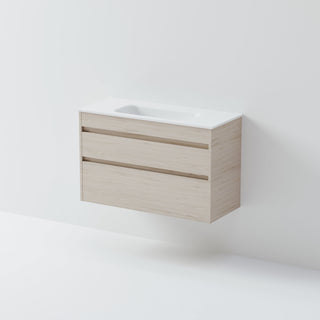 Luxe 900 Slim Wall Hung Vanity |  2 Drawer
