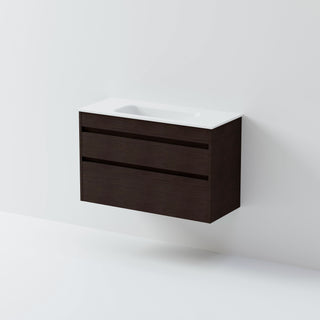 Luxe 900 Slim Wall Hung Vanity |  2 Drawer