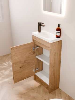 devon-oak-450mm-floorstanding-wc-vanity-open-door-storage-view