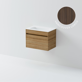 Luxe 600 Slim Wall Hung Vanity | 1 Drawer