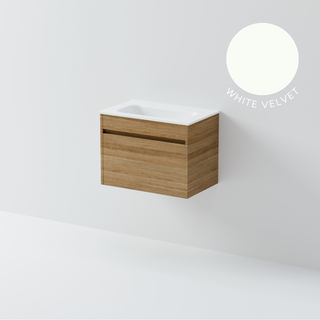 Luxe 600 Slim Wall Hung Vanity | 1 Drawer