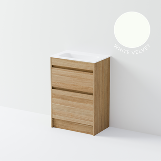 code-interiors-luxe-slim-600-floorstanding-vanity-prime-white-velvet-colour-swatch
