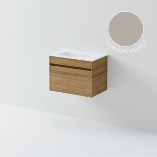 Luxe 600 Slim Wall Hung Vanity | 1 Drawer