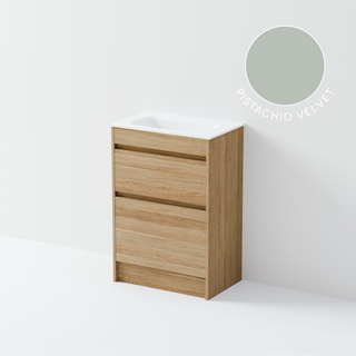 code-interiors-luxe-slim-600-floorstanding-vanity-pistachio-velvet-colour-swatch
