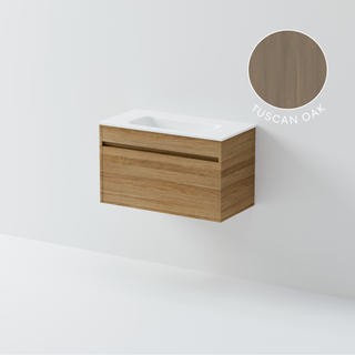 Luxe 750 Slim Wall Hung Vanity | 1 Drawer