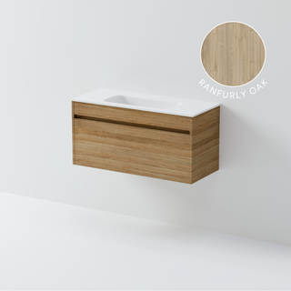 Luxe 900 Slim Wall Hung Vanity | 1 Drawer