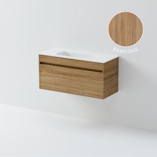 Luxe 900 Slim Wall Hung Vanity | 1 Drawer