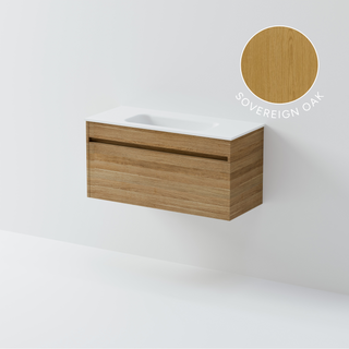 Luxe 900 Slim Wall Hung Vanity | 1 Drawer