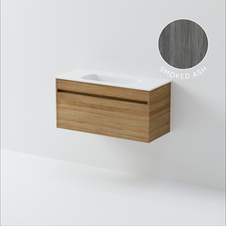 Luxe 900 Slim Wall Hung Vanity | 1 Drawer