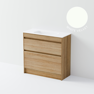code-interiors-luxe-slim-900-floorstanding-vanity-prime-white-velvet-colour-swatch

