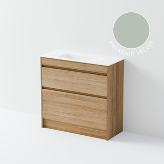 code-interiors-luxe-slim-900-floorstanding-vanity-pistachio-velvet-colour-swatch
