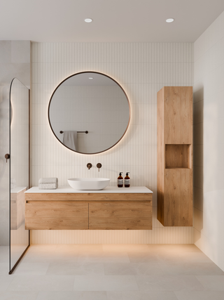 Luxe Tall Bathroom Storage Cabinet