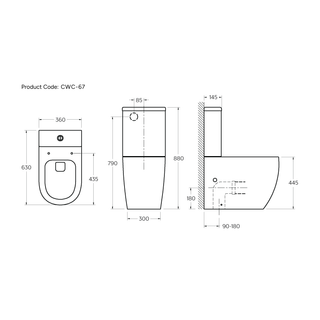 CODE-FLOW-TYPHOON-OVERHEIGHT-BTW-TOILET-SUITE-GLOSS-WHITE-MEASUREMENTS