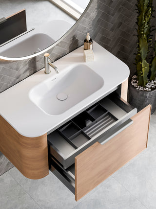 Nature 1000 Vanity | Inset Basin & Axel Drawer Front