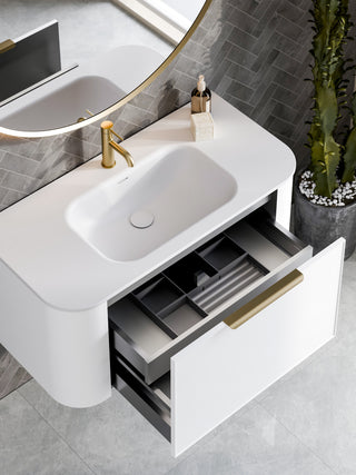 Nature 1000 Vanity | Inset Basin & Axel Drawer Front