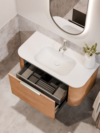 Nature 1000 Vanity | Inset Basin & Orchard Drawer Front