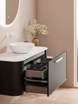 Nature 1200 Vanity | Inset Basin & Axel Drawer Front