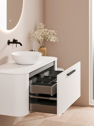 Nature 1200 Vanity | Inset Basin & Axel Drawer Front