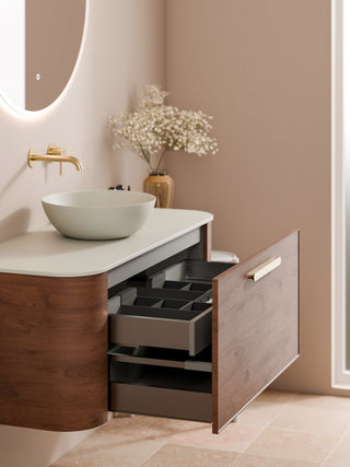 Nature 1200 Vanity | Inset Basin & Axel Drawer Front