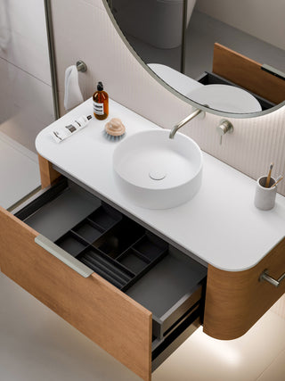 Nature 1200 Vanity | Inset Basin & Orchard Drawer Front