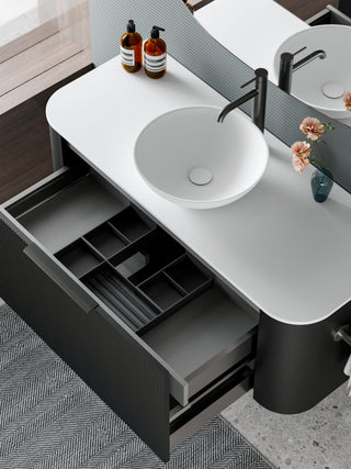 Nature 1200 Vanity | Inset Basin & Pillar Drawer Front
