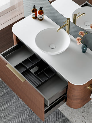 Nature 1200 Vanity | Inset Basin & Pillar Drawer Front