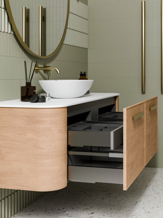 Nature 1500 Vanity | Inset Basin & Axel Drawer Front