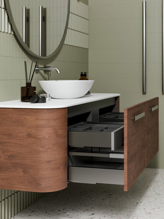 Nature 1500 Vanity | Inset Basin & Axel Drawer Front
