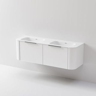 Nature 1500 Vanity | Double Inset Basin & Axel Drawer Front