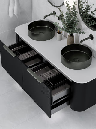 Nature 1500 Vanity | Double Inset Basin & Orchard Drawer Front
