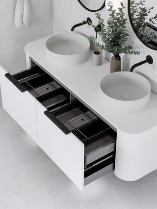Nature 1500 Vanity | Double Inset Basin & Orchard Drawer Front