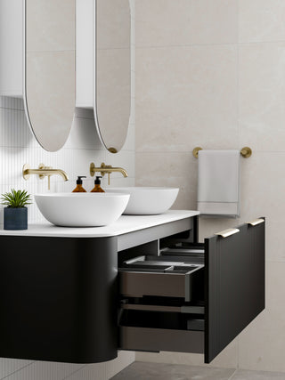 Nature 1500 Vanity | Double Inset Basin & Pillar Drawer Front