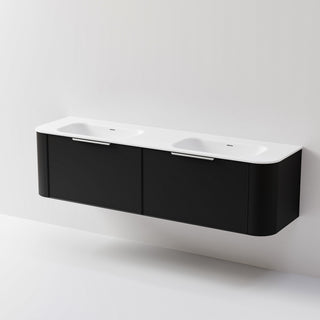 Nature 1800 Vanity | Double Inset Basin & Axel Drawer Front