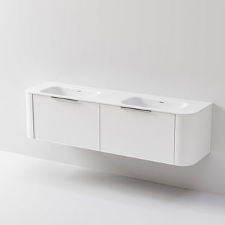 Nature 1800 Vanity | Double Inset Basin & Axel Drawer Front