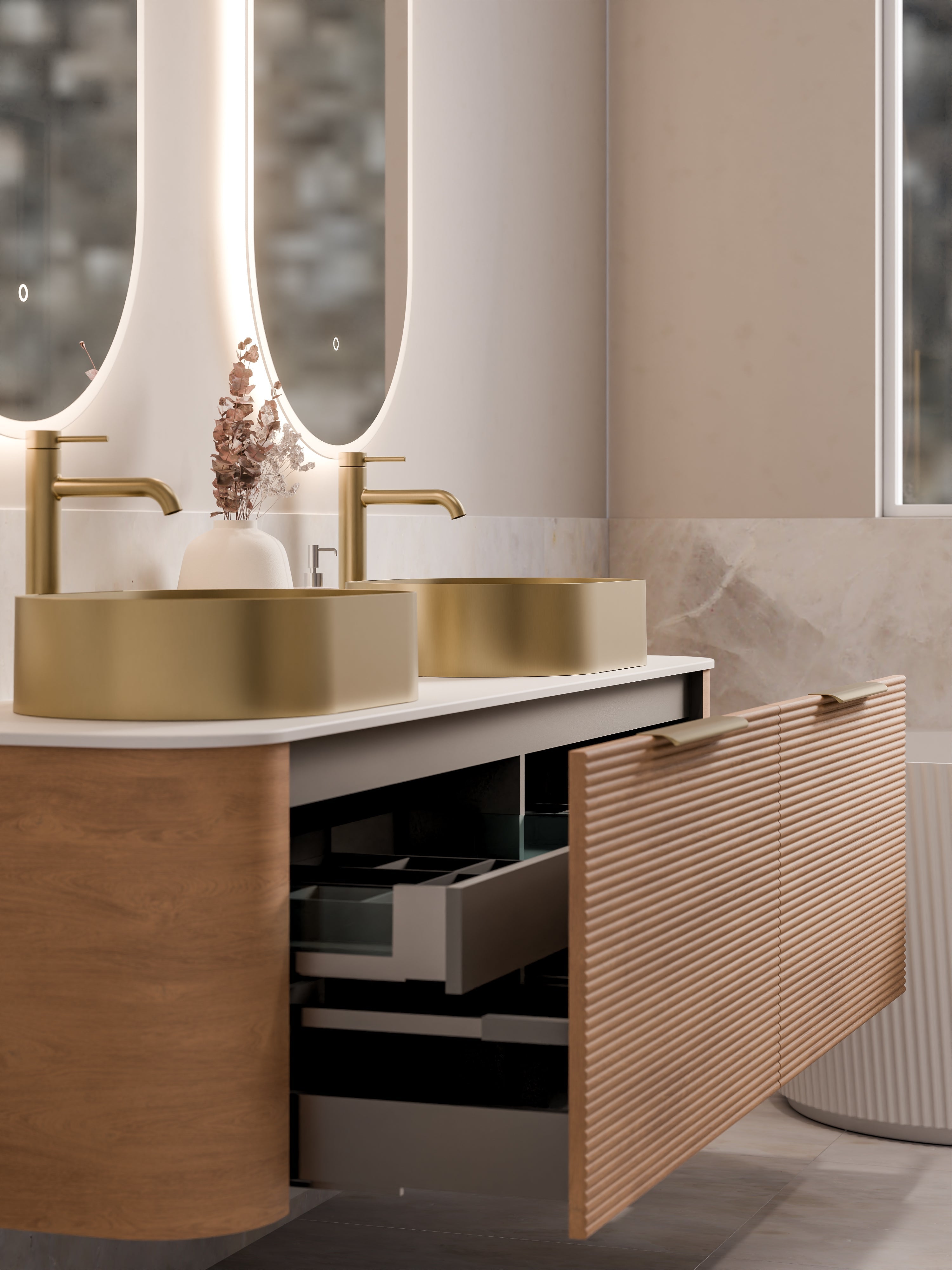 NATURE 1800 ORCHARD VANITY RANGE - FLAT SLAB TOP