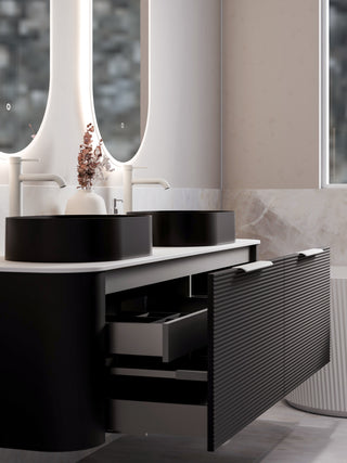 Nature 1800 Vanity | Double Inset Basin & Orchard Drawer Front