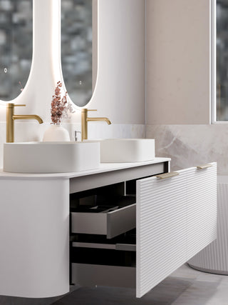 Nature 1800 Vanity | Double Inset Basin & Orchard Drawer Front