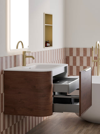 Nature 900 Vanity | Inset Basin & Axel Drawer Front