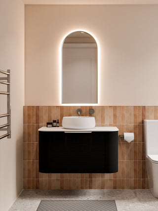 Nature 900 Vanity | Flat Slab Top & Orchard Front
