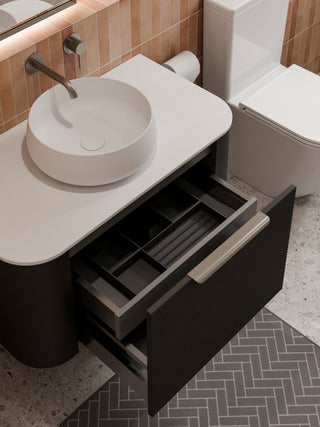 Nature 900 Vanity | Flat Slab Top & Orchard Front