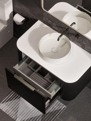 code-nature-900-pillar-vanity-range-matte-black-one-drawer